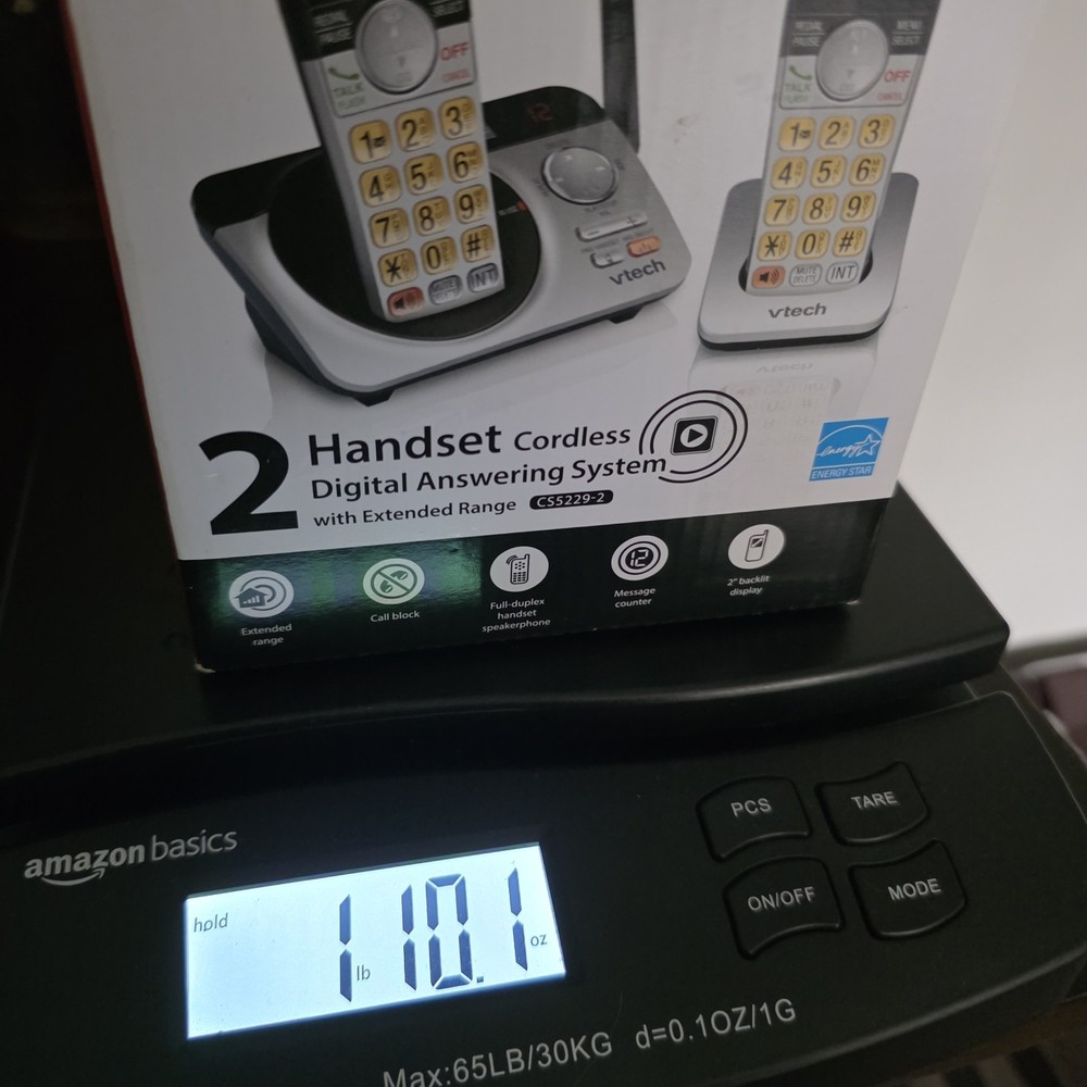 Vtech Cordless Answering System w/ extended range (2 Handset) CS5229-2