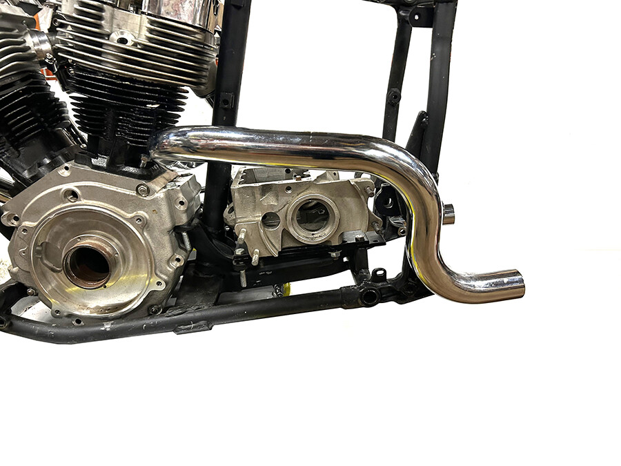 Dual Crossover Chrome Exhaust System fits Harley Davidson