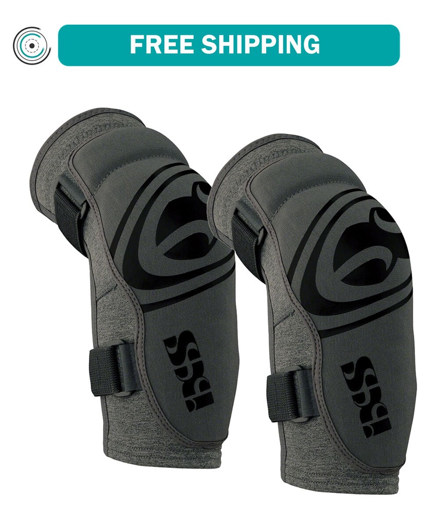 iXS Carve Evo+ Elbow Pads Gray Extra Large Ventilated, LoopLock Reactive Polymer