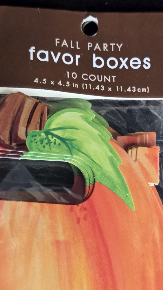 Fall Party Pumpkin Favor Boxes 20 Count