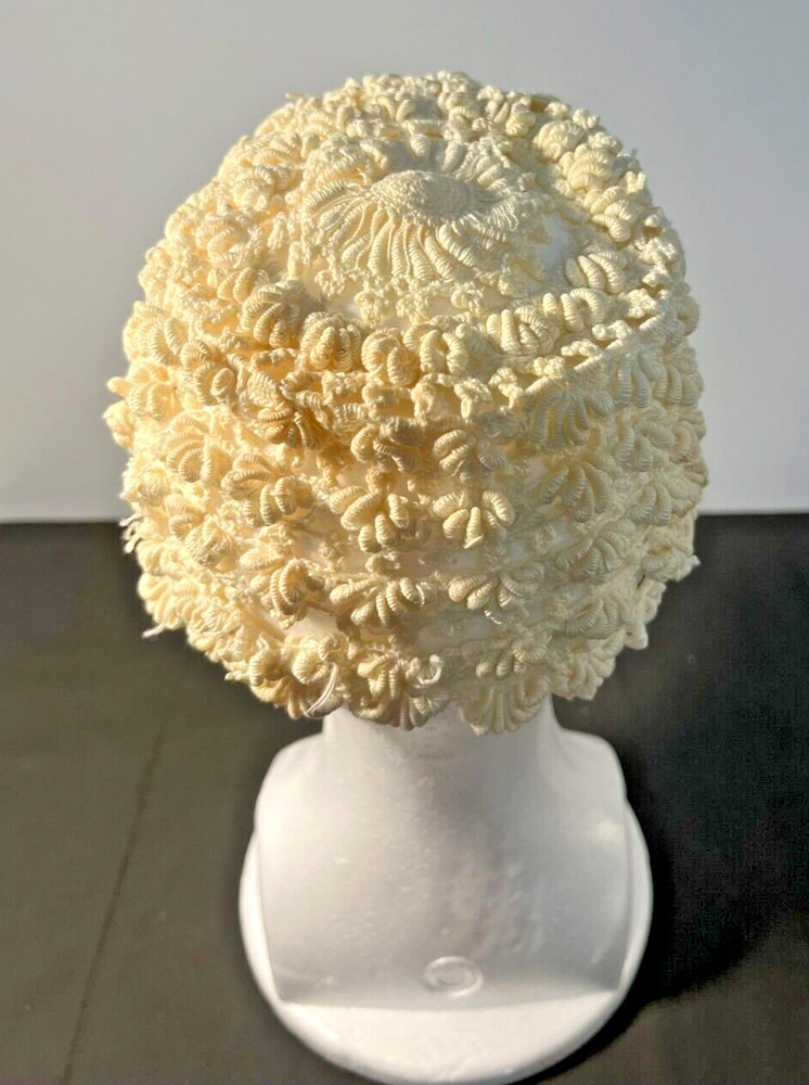 Vintage Handmade Crocheted Small Hat 21