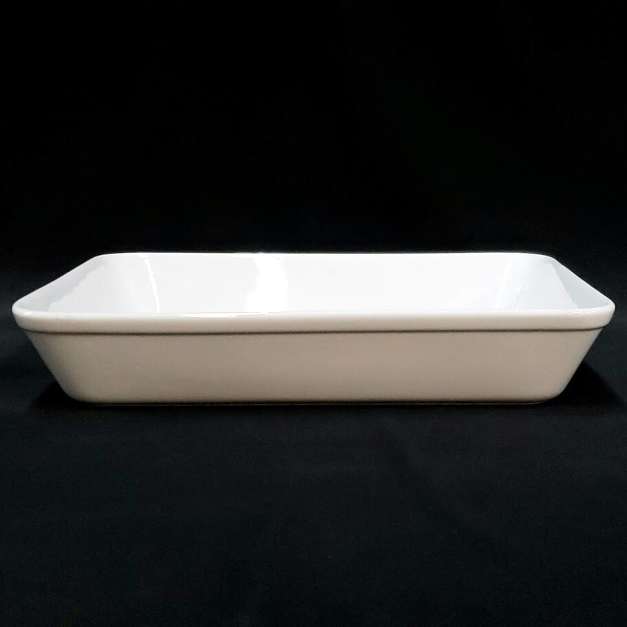 Baking Dish White Multicolor Floral Glazed Roasting Pan Serving Ovenware Kitchen