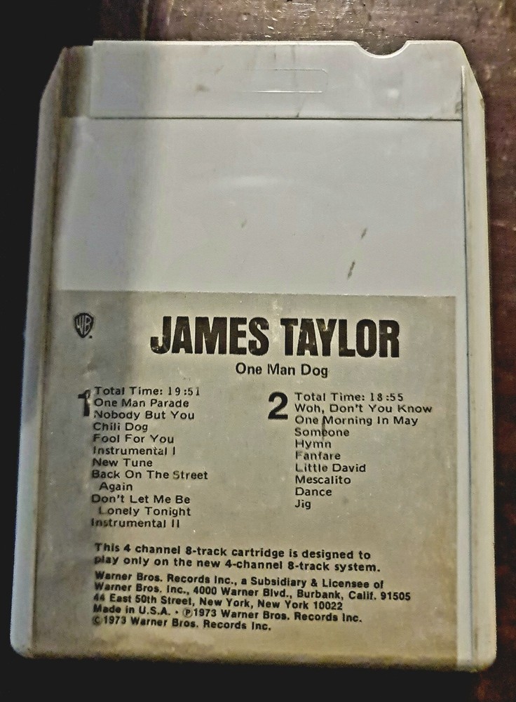 James Taylor , One Man Dog , 8-track Stereo