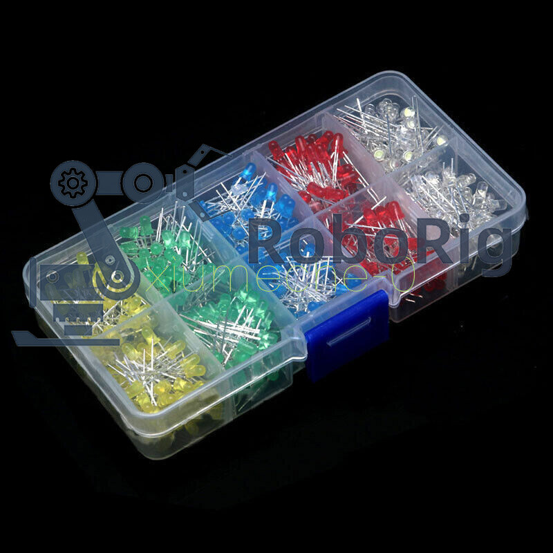 500pcs  3mm Bright LED Light Emitting Diode Component Kit for PCB Circuit
