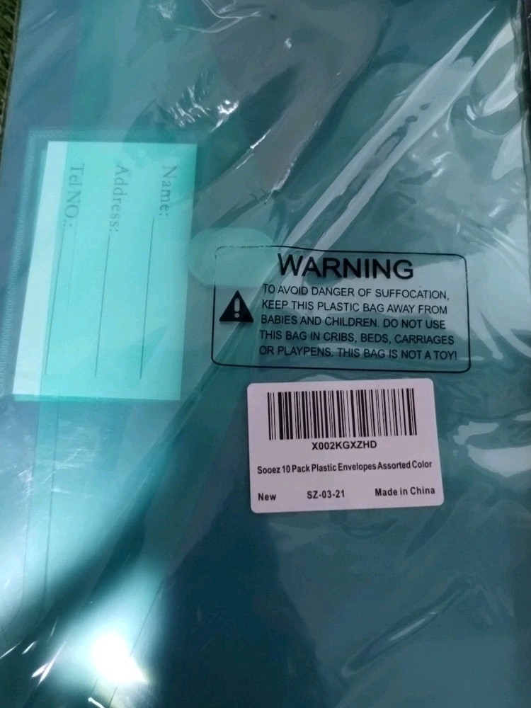 70 PCS Plastic File Folders Envelopes for Documents, School Office Reusable