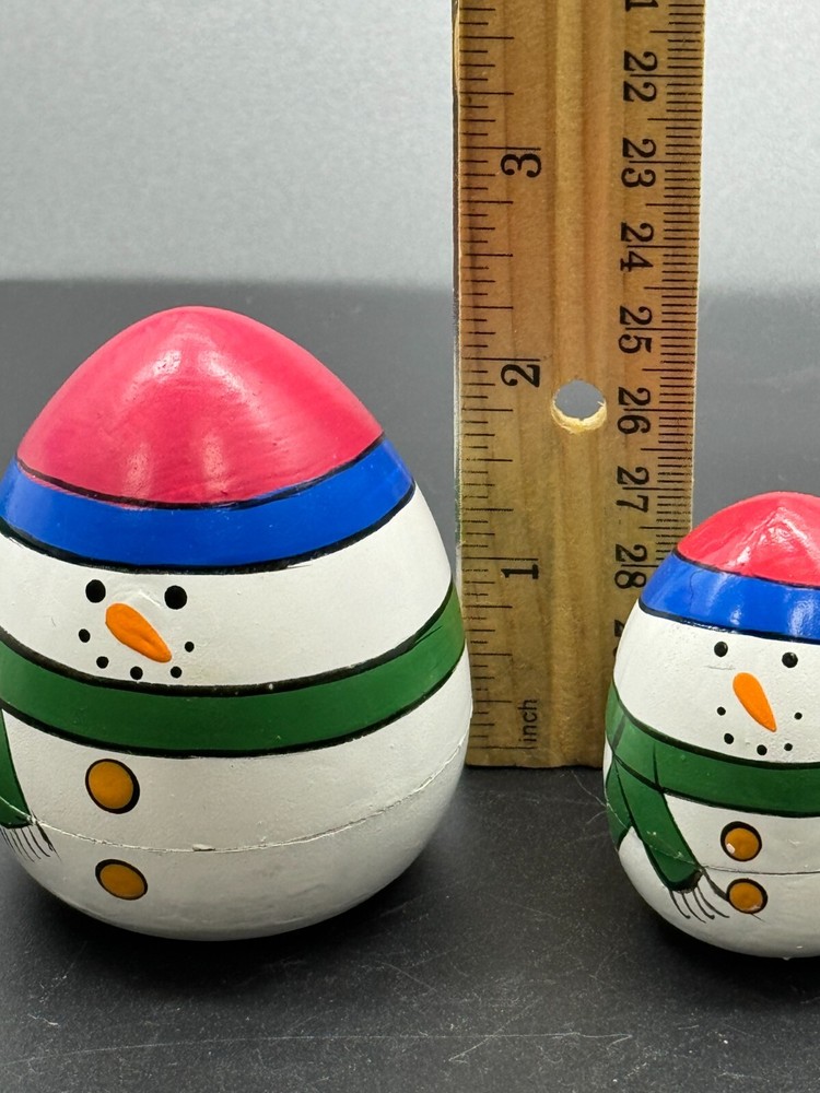 Vintage Nesting snowman Set