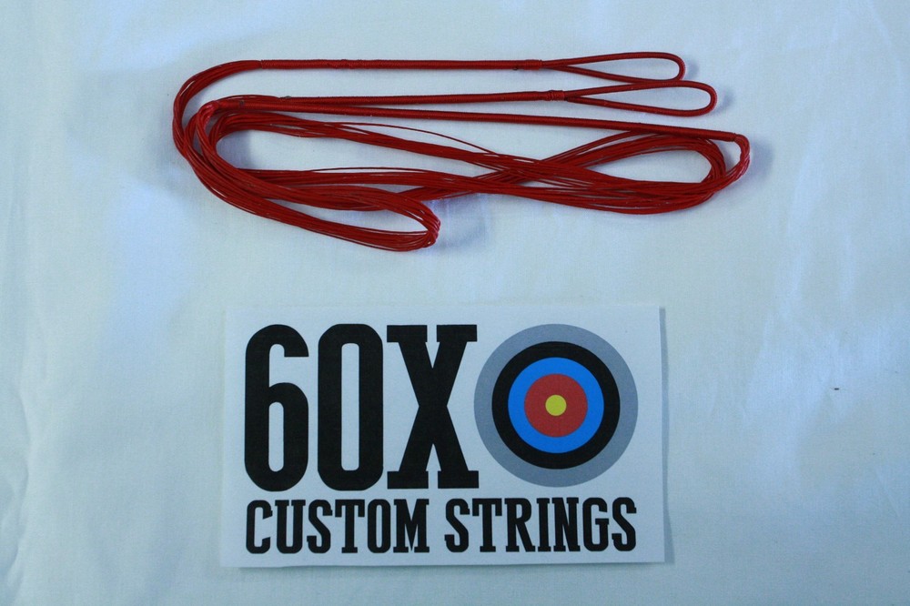 60X Custom Strings 59" Fast Flight Red Recurve Bowstrings Bow String