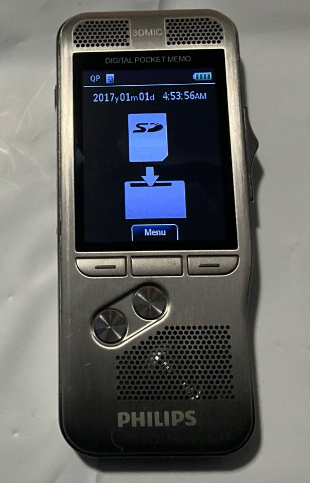 Philips DPM-8000 Digital Pocket Memo - Silver