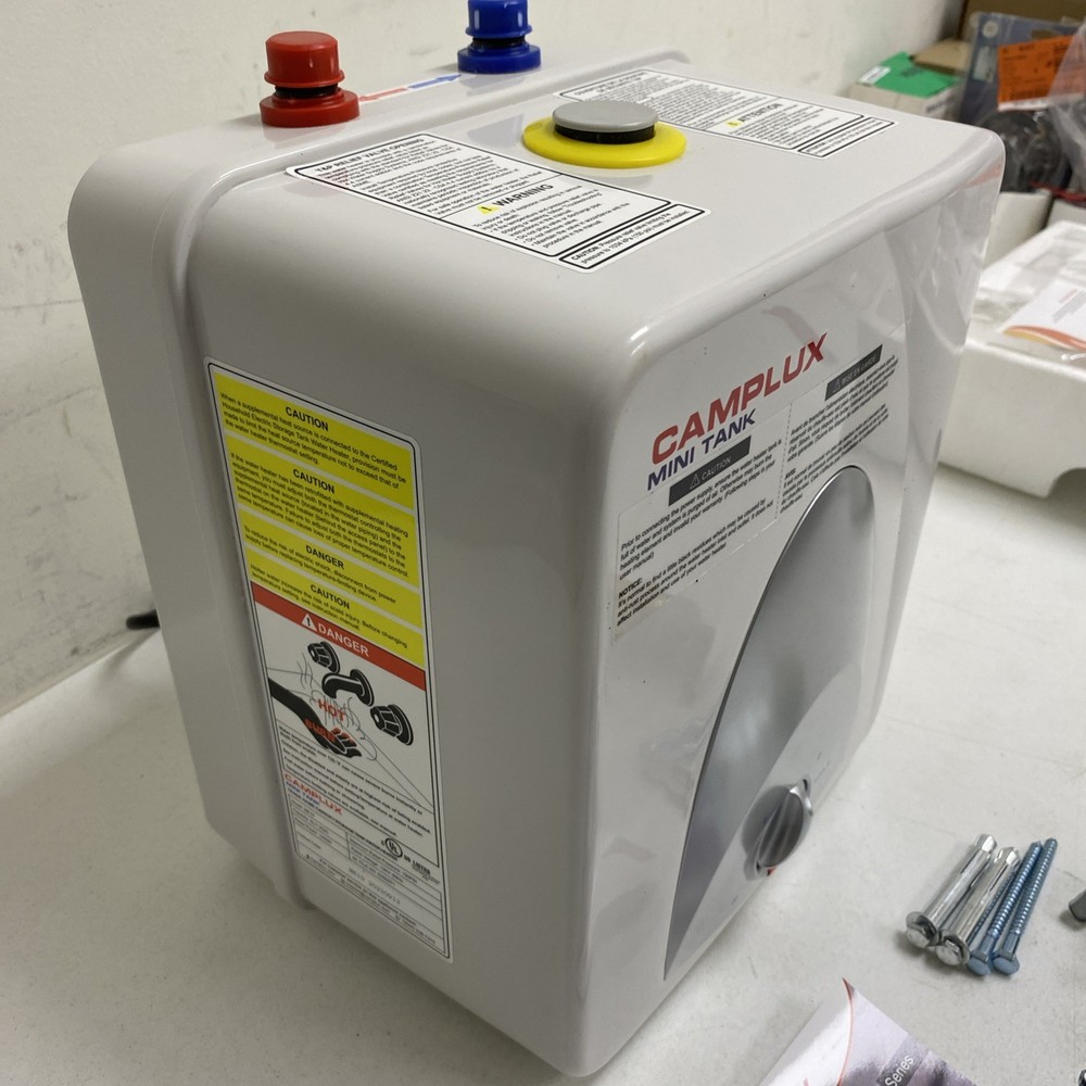 Camplux Electric Mini-Tank Water Heater Instant Hot Water Under Sink RV Workshop