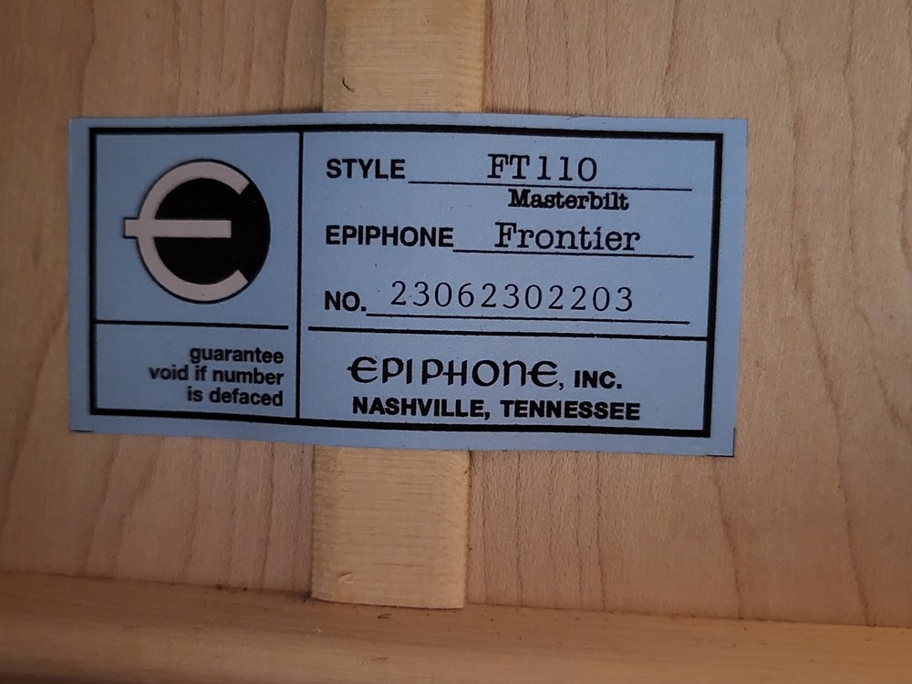 Epiphone Masterbilt Frontier FT110 Acoustic Electric Guitar