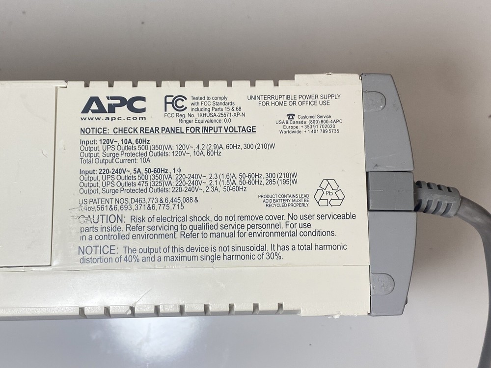 APC Back-UPS CS 500 Battery Backup BK500