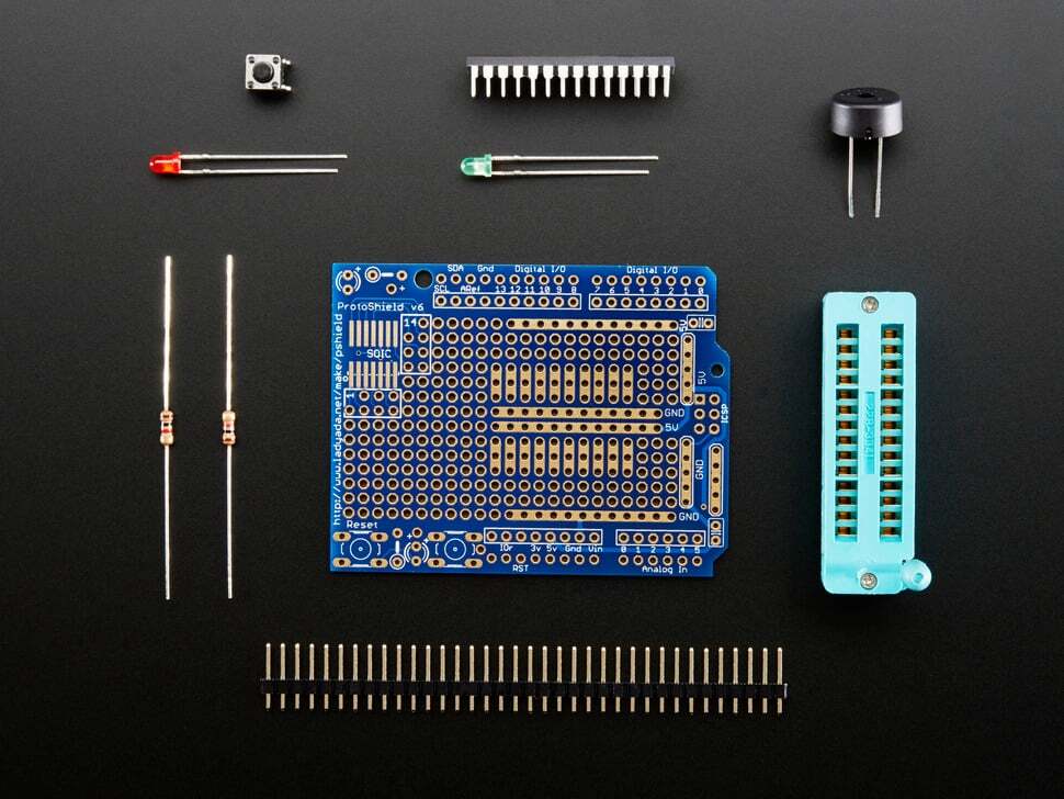 [ Adafruit ] Standalone AVR ISP Programmer Shield Kit - includes blank chip!