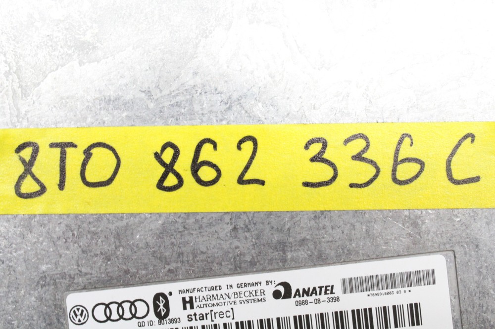 2009 AUDI A4 BLUETOOTH INTERFACE CONTROL MODULE 8T0 862 336 C OEM 05 06 07 08 09