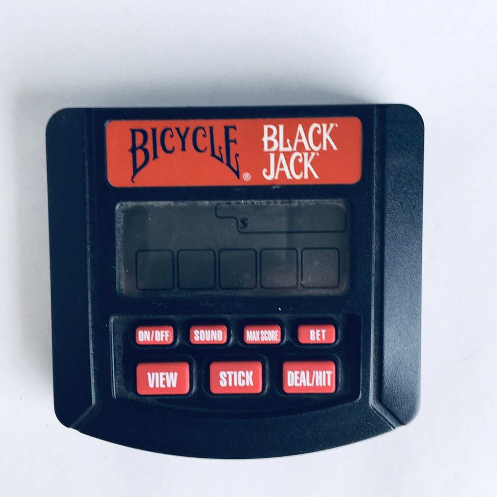 Bicycle BlackJack Handheld Electronic Game 1994 Black Jack Tested And Working!