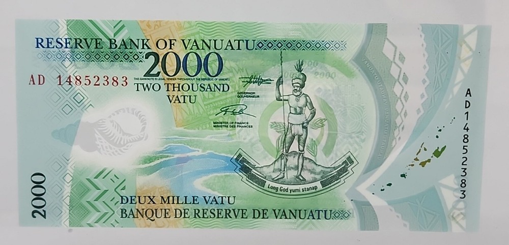 Vanuatu, 2000 Vatu, 2014, POLYMER, Birds