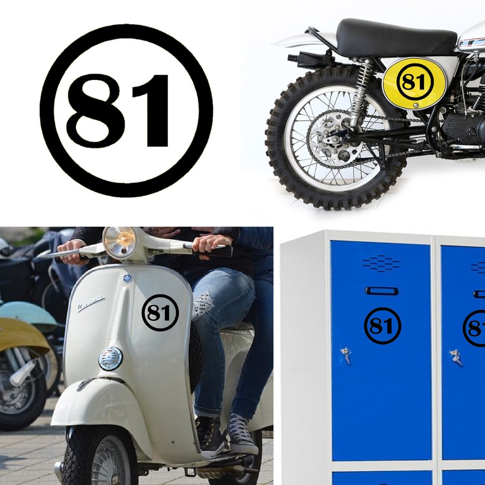 Number 81, Sticker Vinyl Version v1
