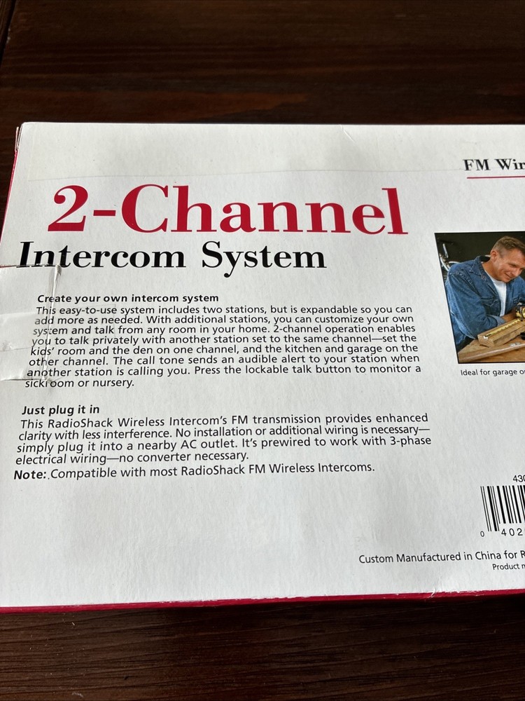 Radio Shack 2 Channel Intercom System 43-3106 2 Intercoms NEW Sealed