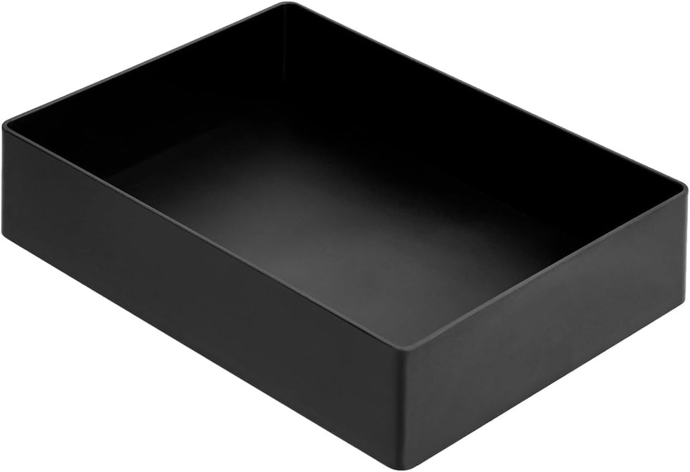 Rectangular Plastic Desk Organizer Bundle, 3 Pieces with Half Accessory Tray, Sm