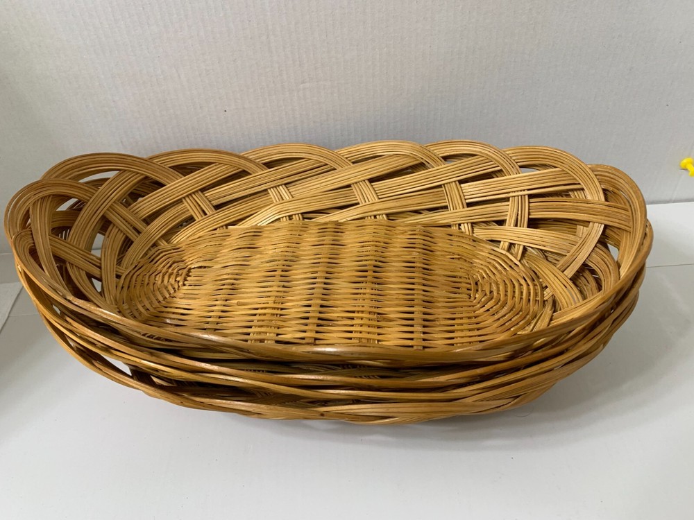 Oval Natural Woven Basket Bred Basket