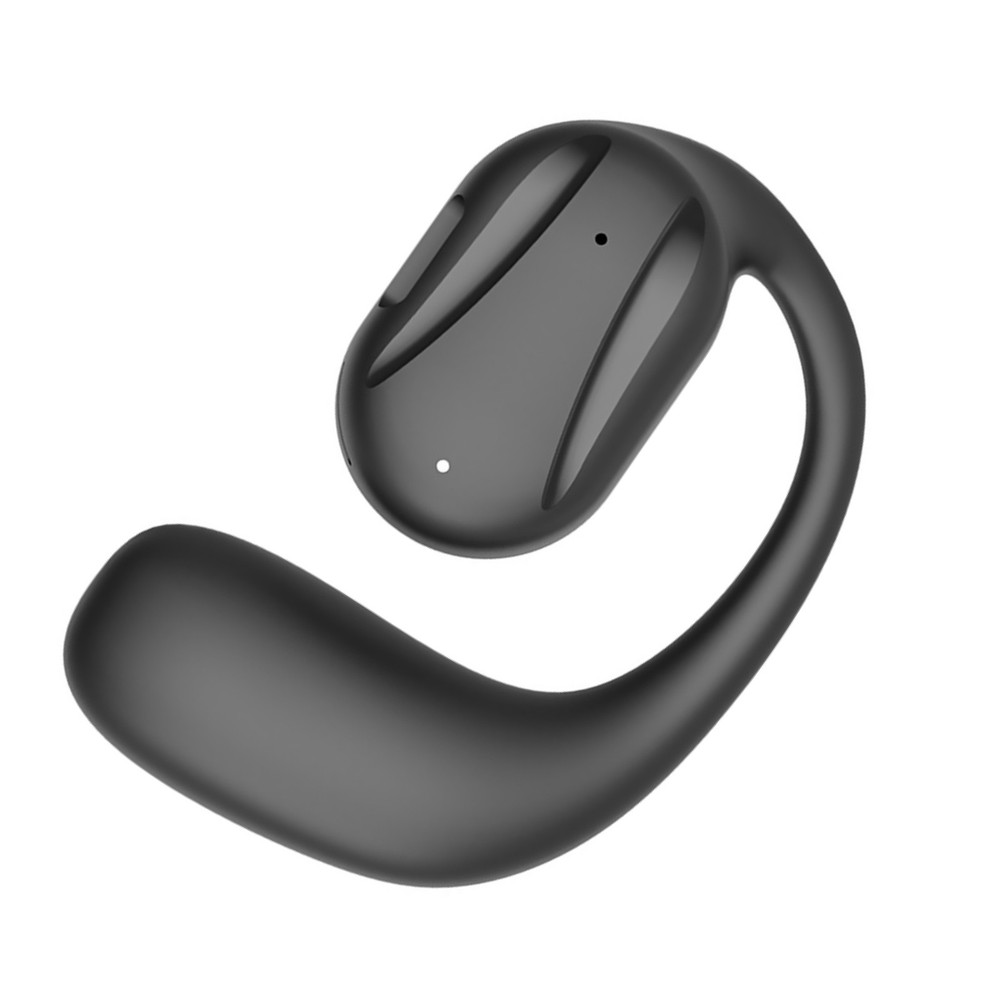 Black Driving Trucker Bluetooth 5.2 Wireless Headset Noise Cancelling Earbud A
