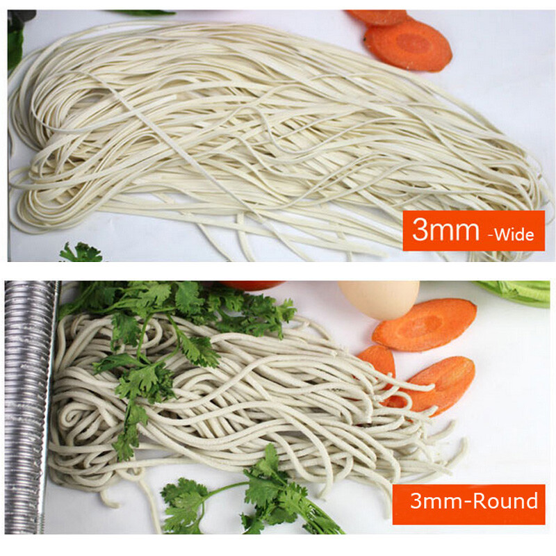 110V Commercial Pasta Maker Pasta Press Maker Noodle Roller Machine Width3mm/9mm