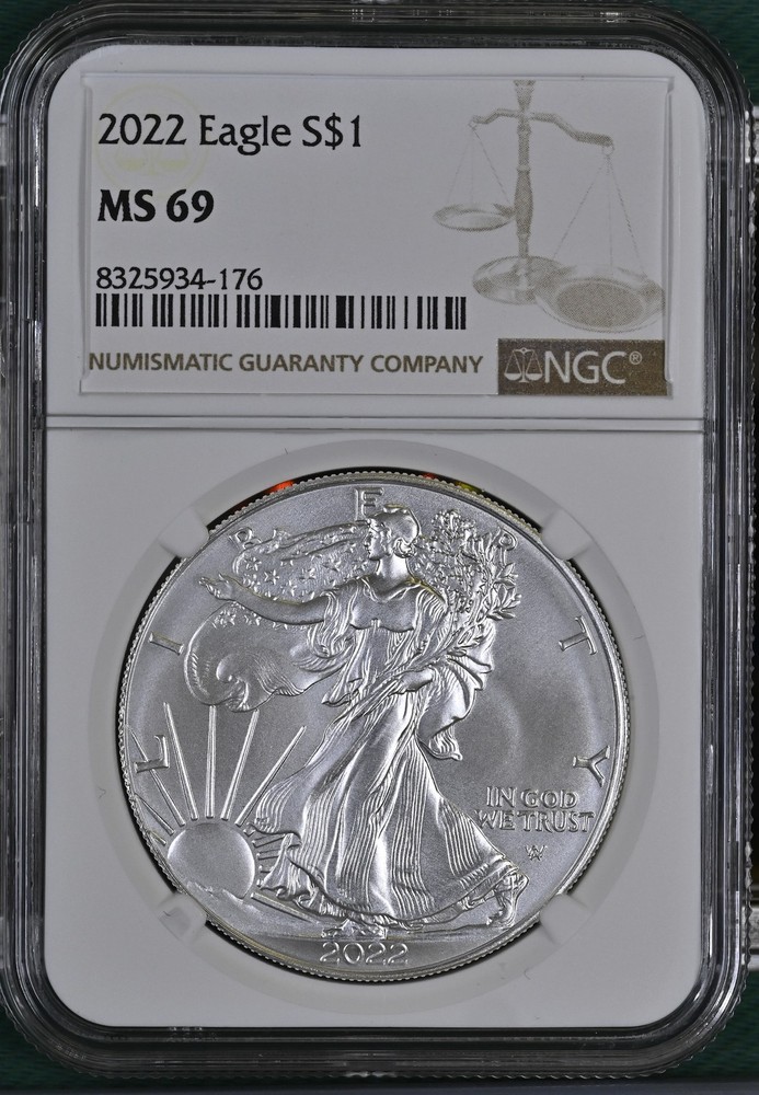 2022 Bullion Silver Eagles NGC MS-69