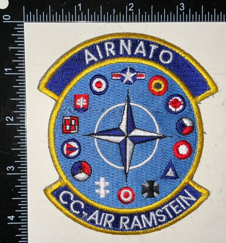 USAF Air Force NATO CC AIR Ramstein AFB HOOK & LOOP Patch