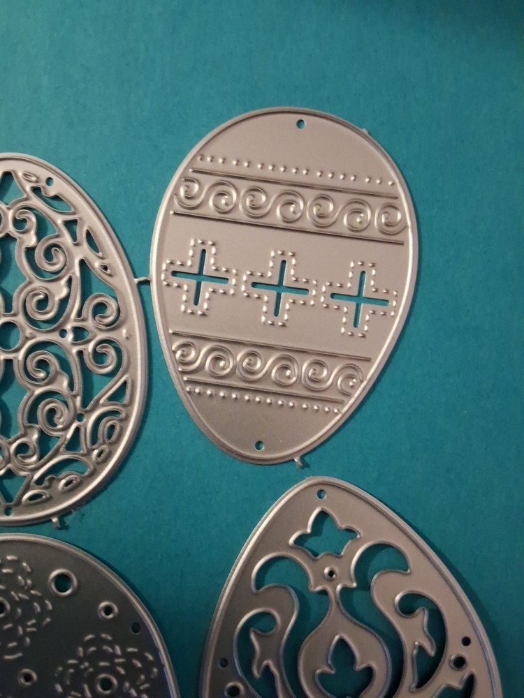 Metal Dies EASTER EGGS 4 Dies