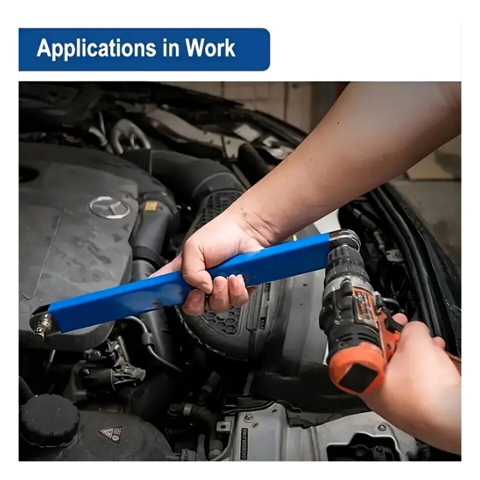Impact Resistant Multifunctional Offset Extension Wrench Tight Reach Extension