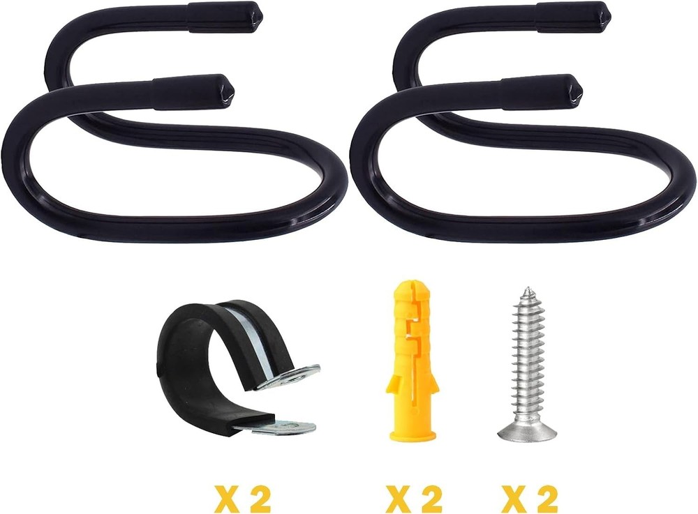 2 Pack Universal Skateboard Wall Mount Rack. Horizontally/Vertically Wall Mounte