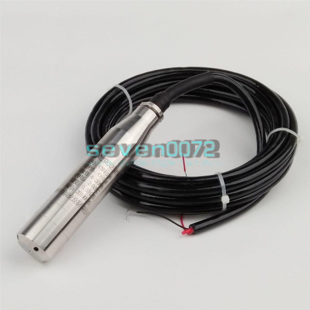 4-20MA 1.0m Range Water Level Transmitter Liquid Level Transducer Sensor
