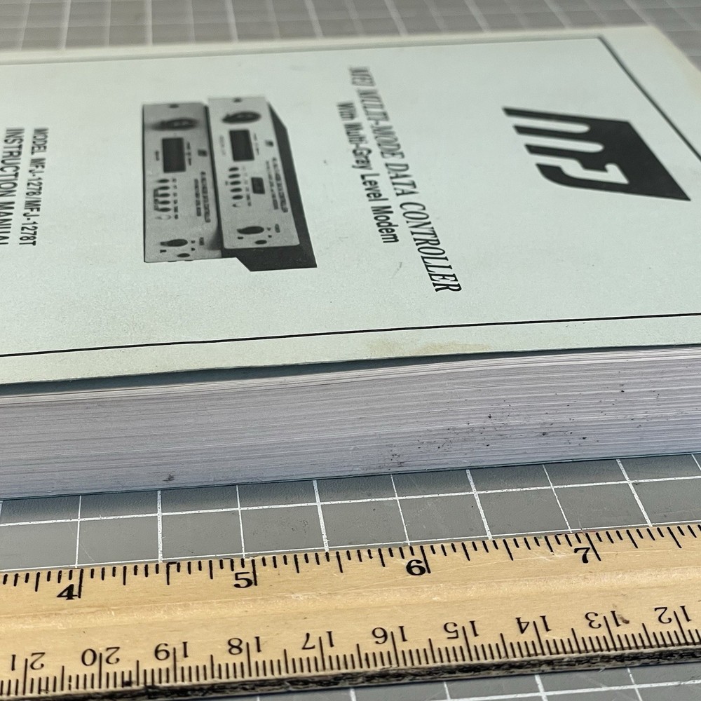 VTG 1990 MFJ-1278/MFJ-1278T Multi-Mode Data Controller Manual