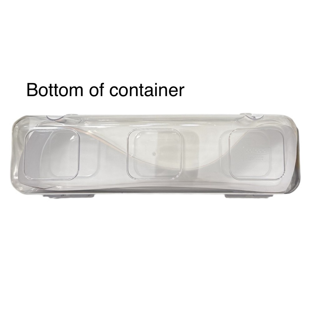 Deflecto Caddy Stackable Organizer Compartment, Large, Clear (29301CR) NWT!!