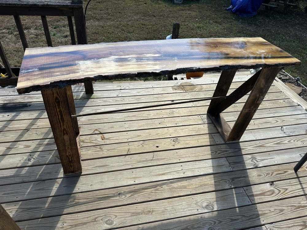 Live Edge Wood Slab Table