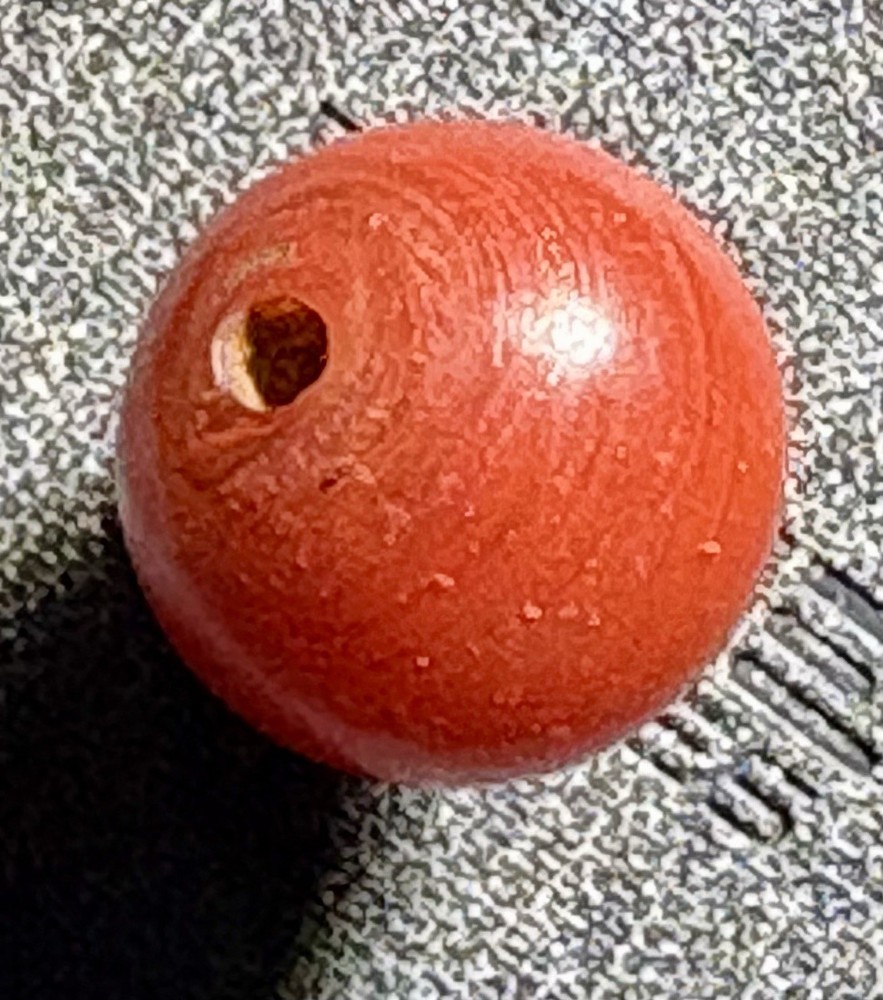 Natural Ancient Carnelian Bead .75”