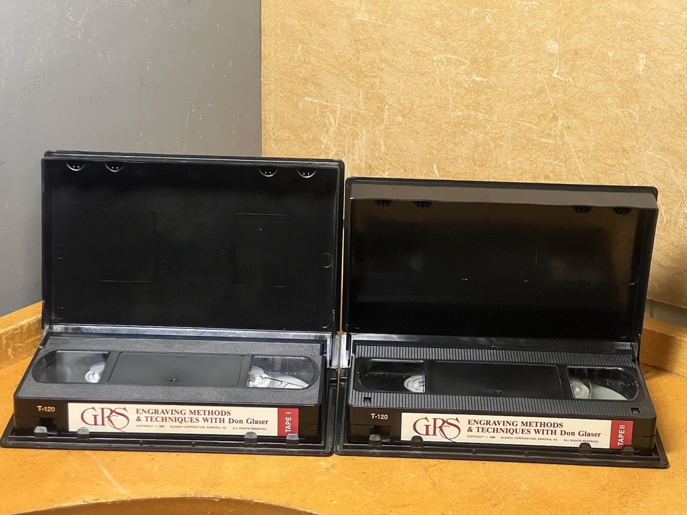 GRS Engraving Methods & Techniques VHS Tape by DON GLOSER ~