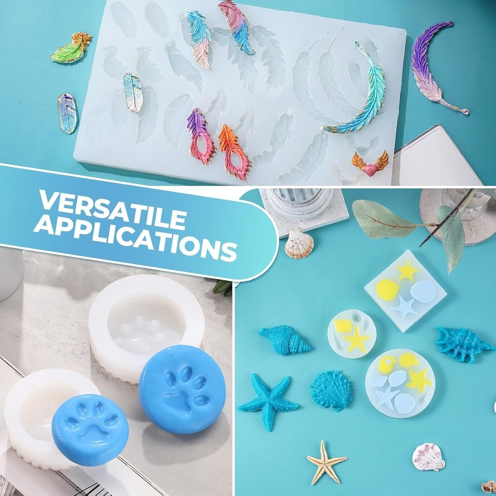 Clear Silicone Mold Making Kit - 140oz Liquid Rubber