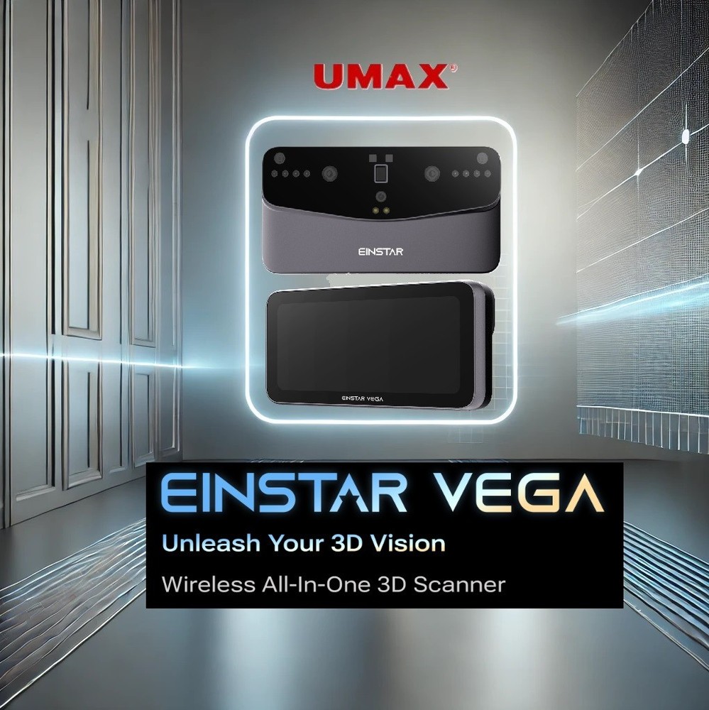 Einstar VEGA V1.2 3D Scanner Wireless Handheld 2K AMOLED 6.4" Gray