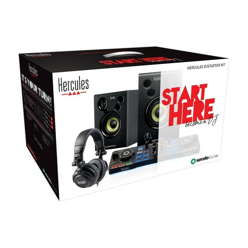 Hercules DJ Starter Kit w/ Controller, Speakers, Headphones, and Software