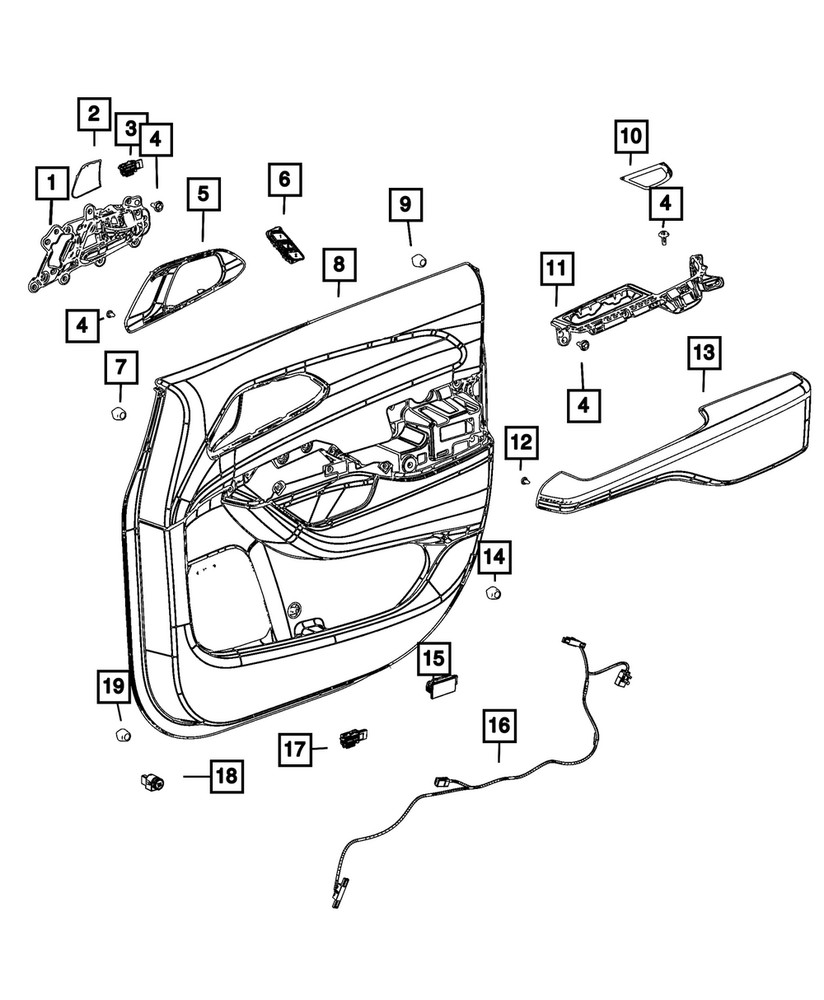 Genuine Mopar Push Pin 6510359AA