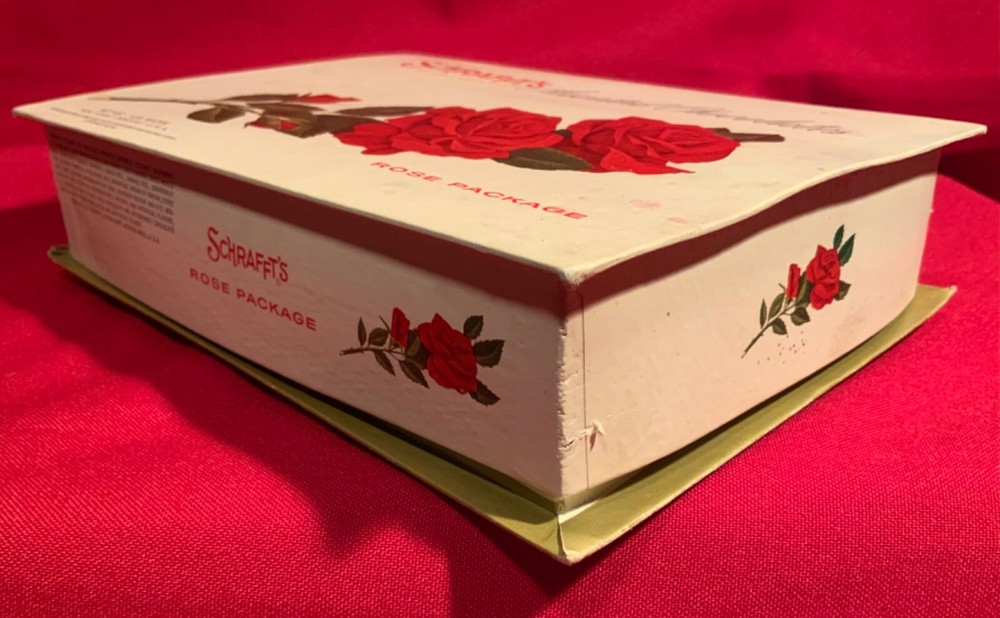 Schrafft’s,Rose Package,Candy Box,Chocolate Box,Container,USA,Assorted Candy Box