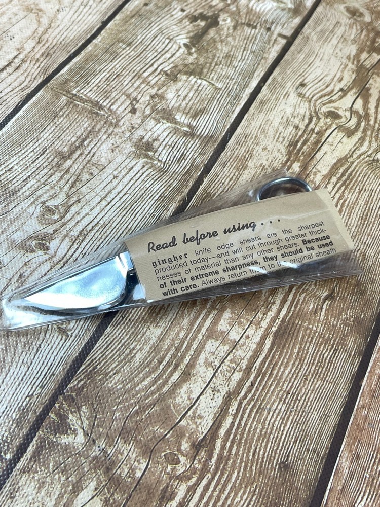 Gingher knife edge applique shears scissors 6" Germany