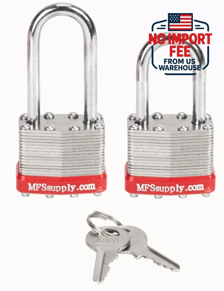Keyed Alike Padlocks Long Short Shackle Security Lock A389 Pack