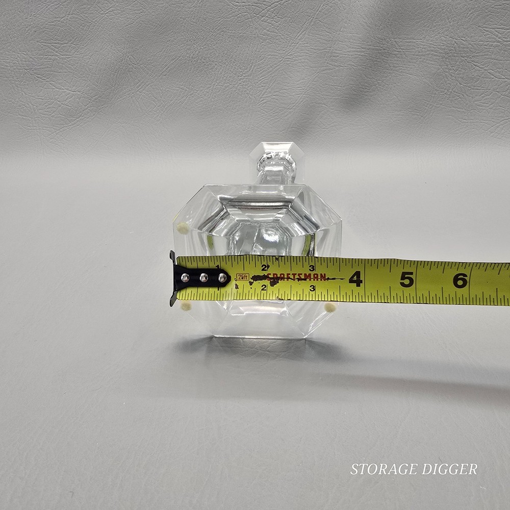 Vintage Clear Crystal Candlestick 9.75" Tall