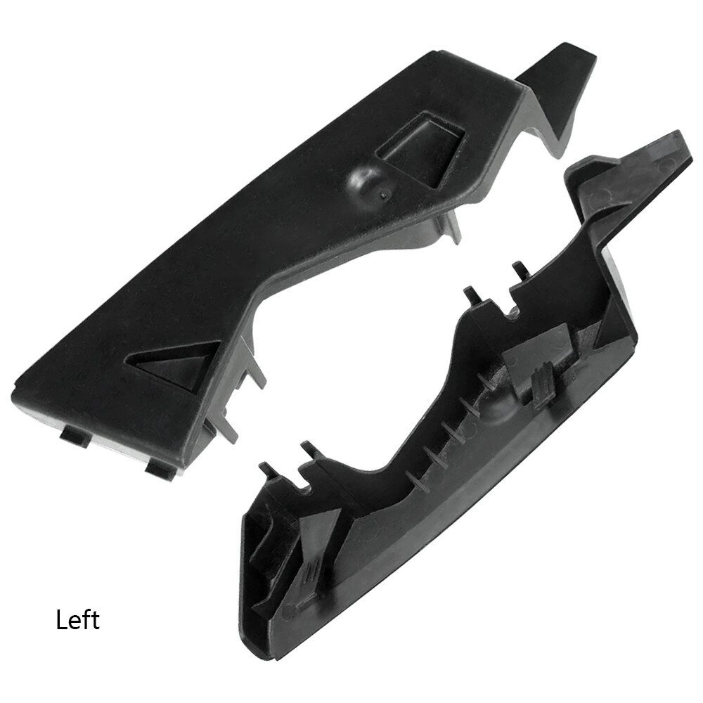 Set of 2 Front Bumper Bracket Holder Black Plastic Left & Right Replacement