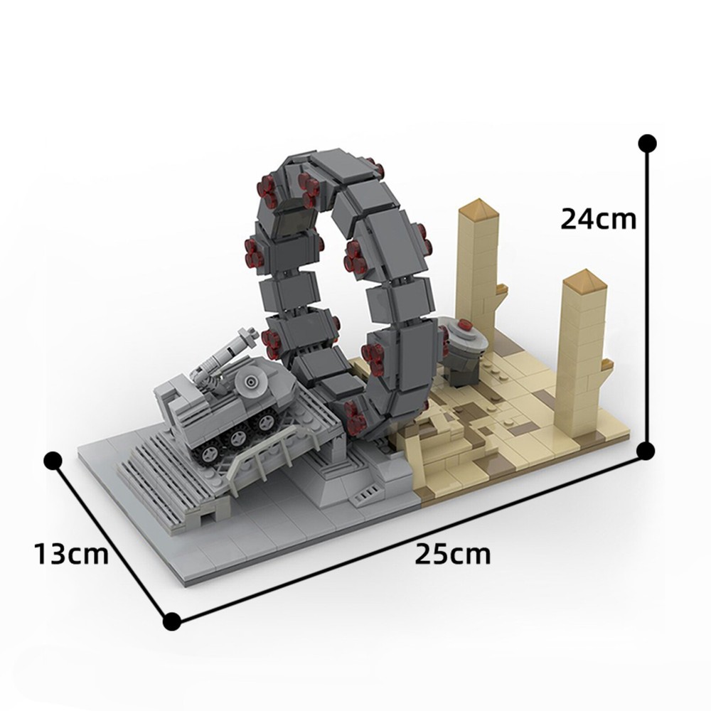 Stargate Base Command MOC Model Building Bricks Toy Set for Collection