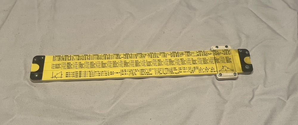 Acu-Math Slide Rule w/ Sleeve / Original Box