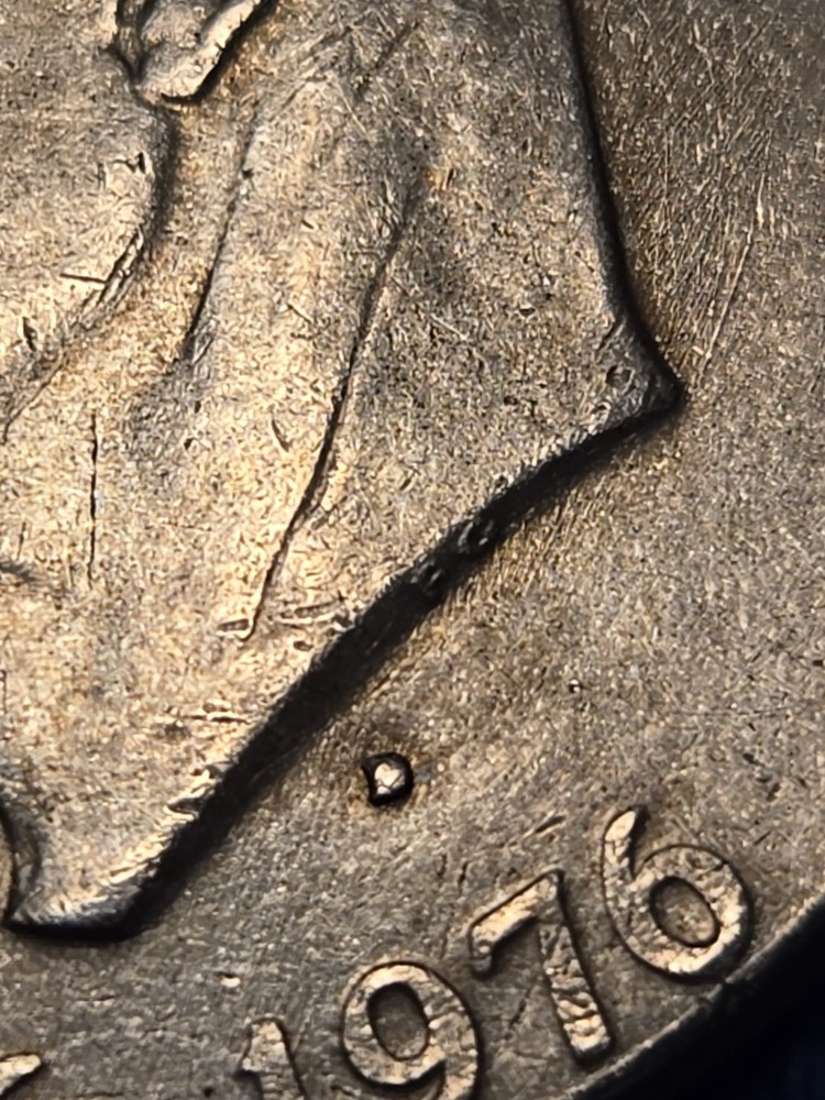 Bicentennial Eisenhower Possible Error Beautiful Toning On The Back.