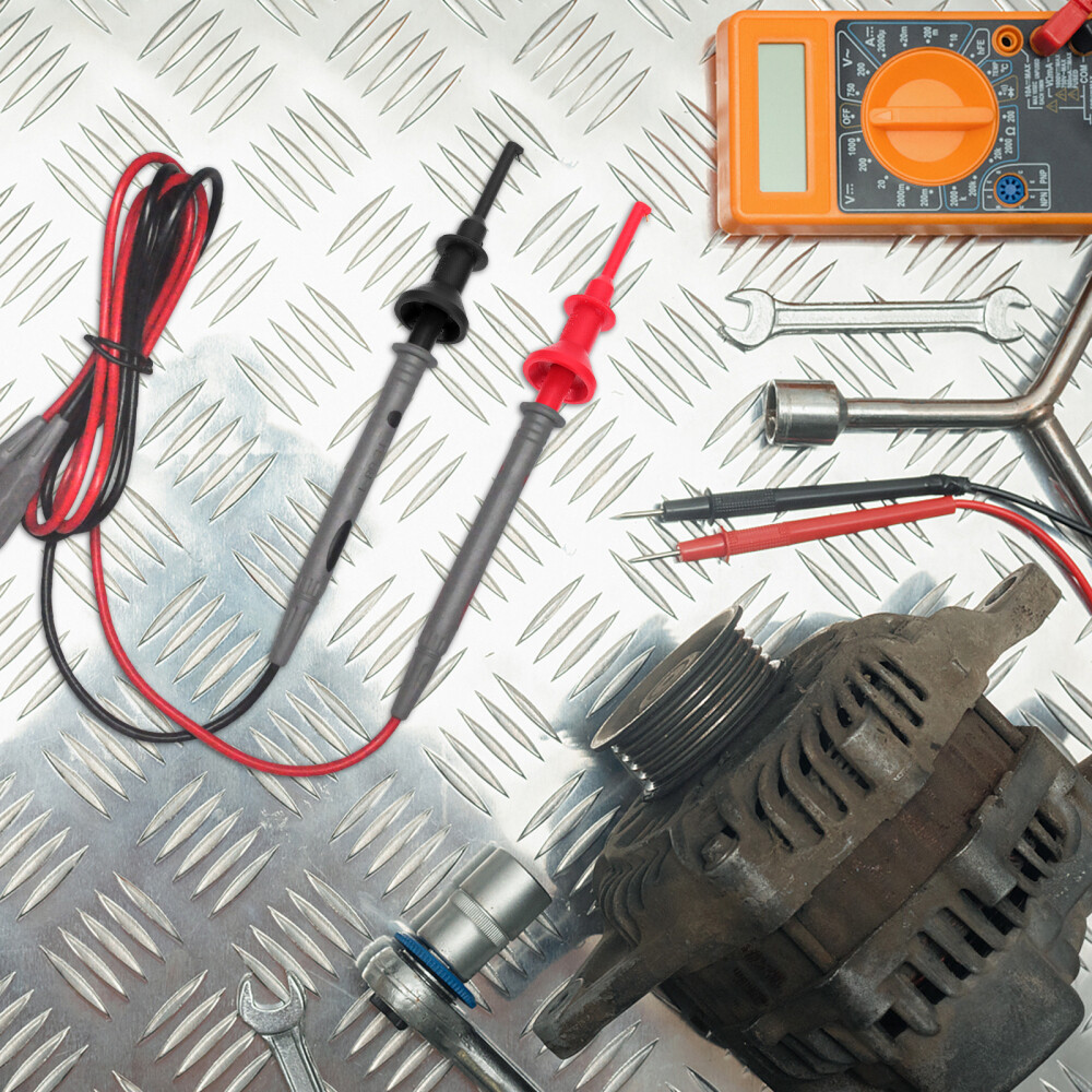 2Pcs Testing Probe Clip Mini Grabber Clips Multimeter Hook