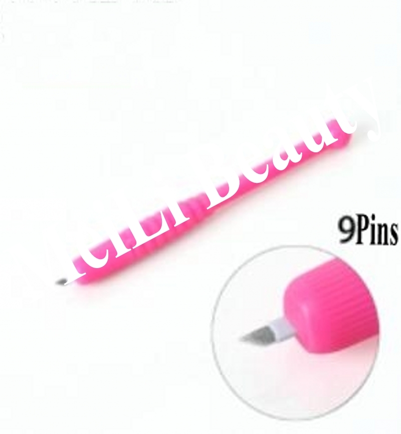 10 Pcs Disposable Permanent Makeup Tattoo Manual Microblading Blade Pen Machine